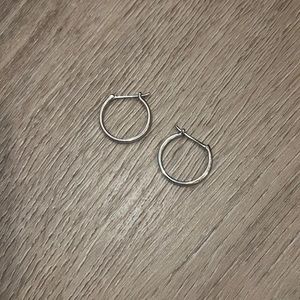 Mejuri silver 925 midi hoops